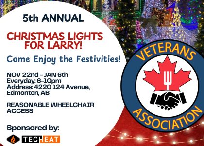 Christmas Lights for Charity - Veterans Association.